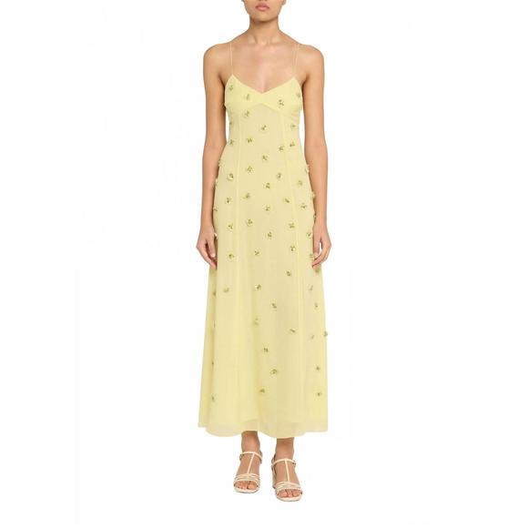 NEW ULLA JOHNSON eve dress in citron - Picture 1 of 5